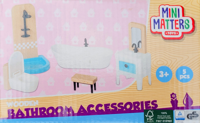 SEE11841 Puppenhaus Moebel von Mini Matters Badezimmer 1