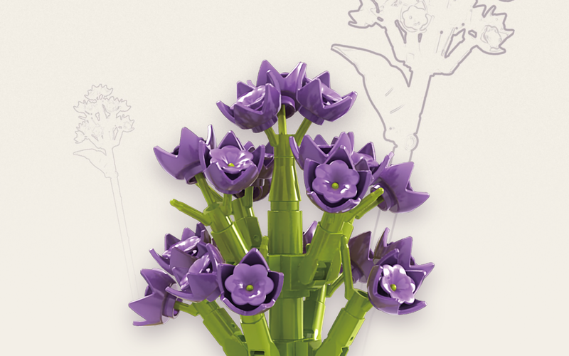 Stoneheap klemmbnaustien Blume Hyazinthe