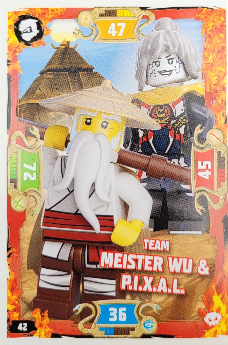 SEE11264_Lego Ninjago Trading Card -Team Meister Wu P.I.X.A.L.- 42- Serie 5_1 SEE11264_Lego Ninjago Trading Card -Team Meister Wu P.I.X.A.L.- 42- Serie 5_1