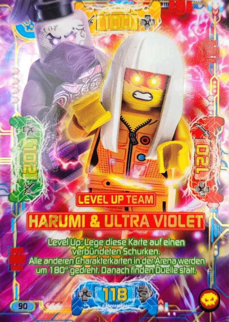 SEE11277_Lego Ninjago Trading Card -Level up Team Harumi Ultra Violet - 90- Serie 5 next level_1 SEE11277_Lego Ninjago Trading Card -Level up Team Harumi Ultra Violet - 90- Serie 5 next level_1