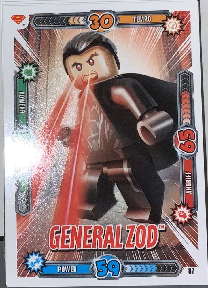 Lego Batman Trading Card Kartenspiel - Serie 1 - General Zod  - 87