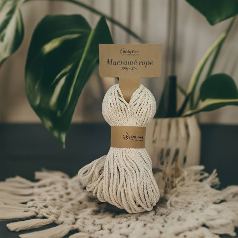 Macrame Seil 4 mm 100 gr 37 m DIY Garn Kordel