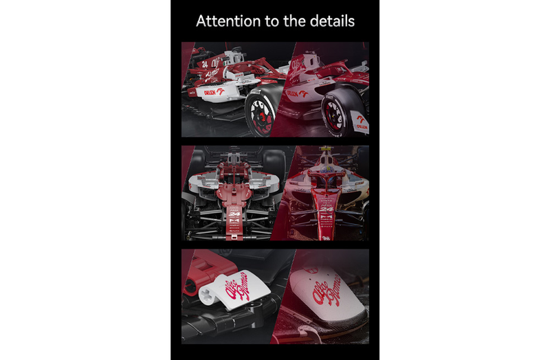 SEE11557 CaDA Alfa Romeo Racing 1_8 01 Klemmbausteinset