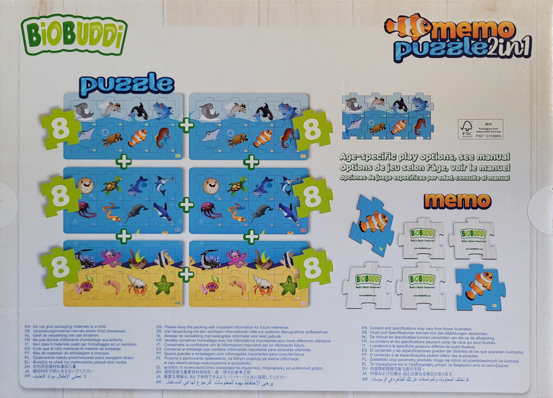BioBudi Kinder Puzzle Memory 