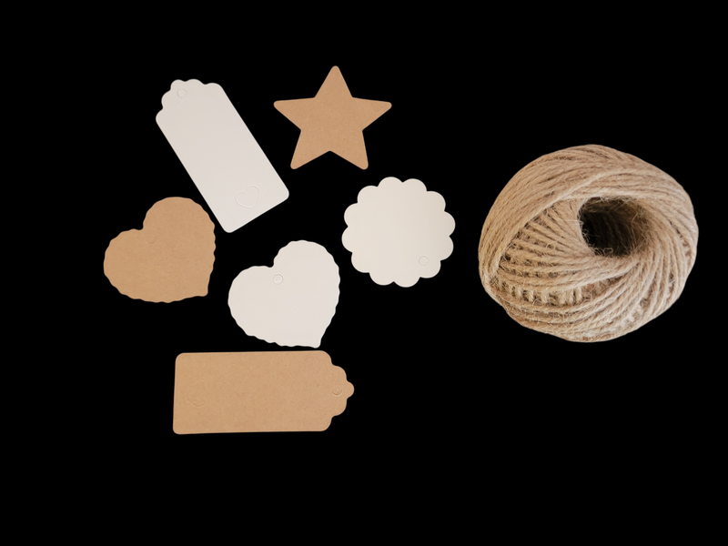 SEE11619 Geschenk Anhaenger Set _ Herz _ Stern _ Wolke _ mit Kordel 300 Anhaenger 1