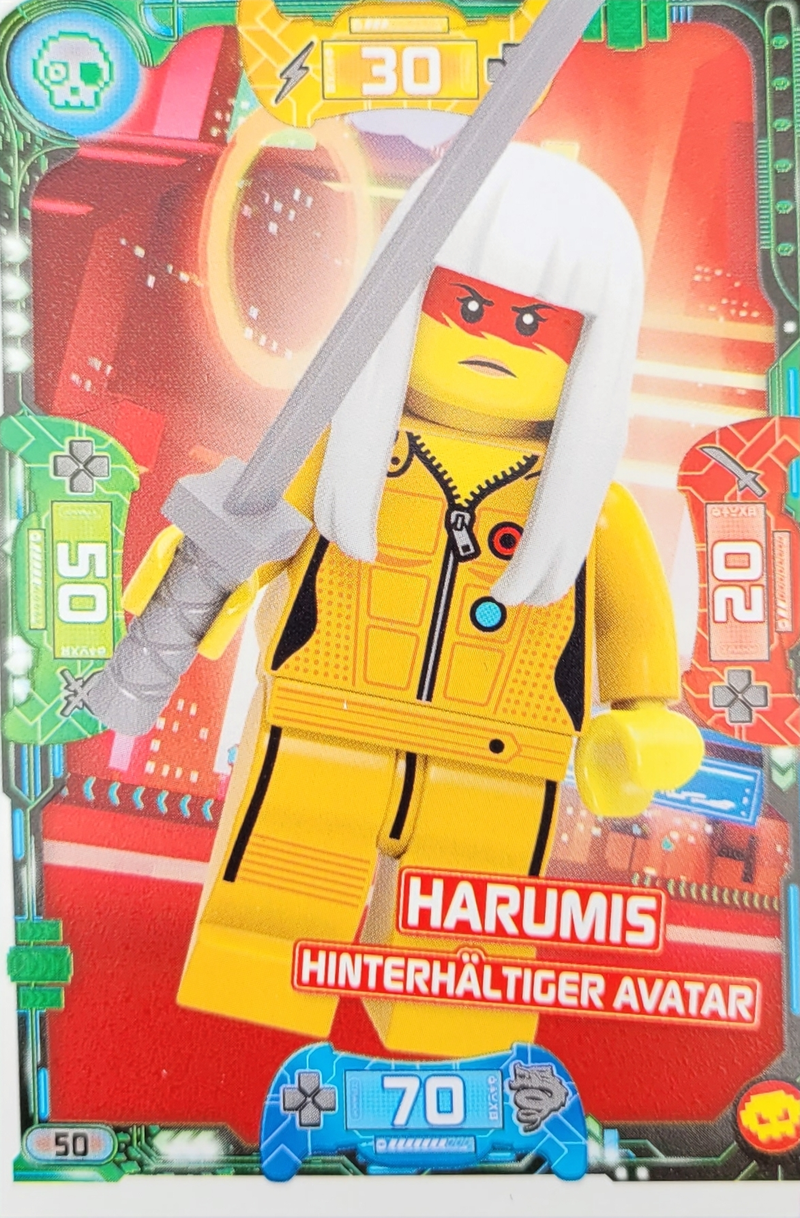 SEE11279_Lego Ninjago Trading Card -Harumis Hinterhltiger Avatar - 50- Serie 5 next level_1 SEE11279_Lego Ninjago Trading Card -Harumis Hinterhltiger Avatar - 50- Serie 5 next level_1