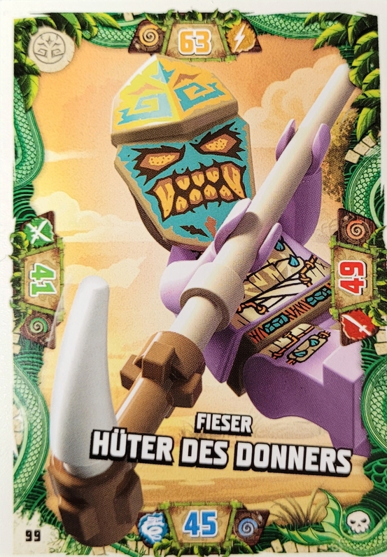 Lego Ninjago Trading Card - Hüter des Donners - 99 - Serie 6