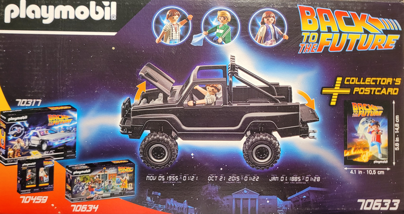 SEE11807 Playmobil 70633 Back to the future Truck _ Marty Macfly _ Jenniffer parker _ Biff 1