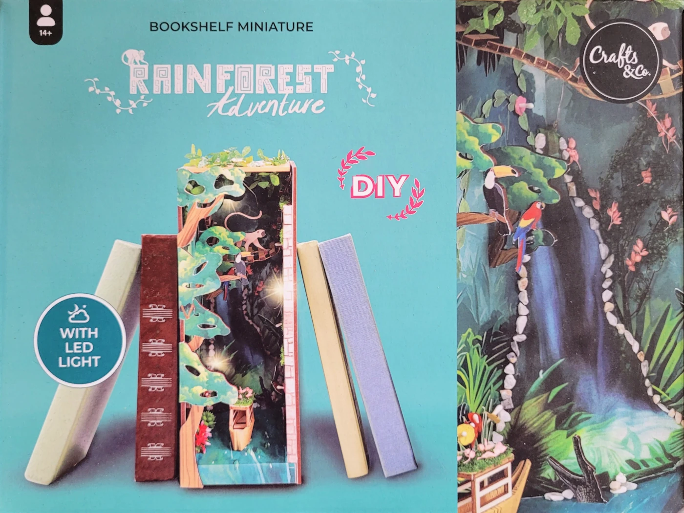Dioramen Buchregal Miniaturen "Dschungel" Dioramen Buchregal Miniaturen "Dschungel"