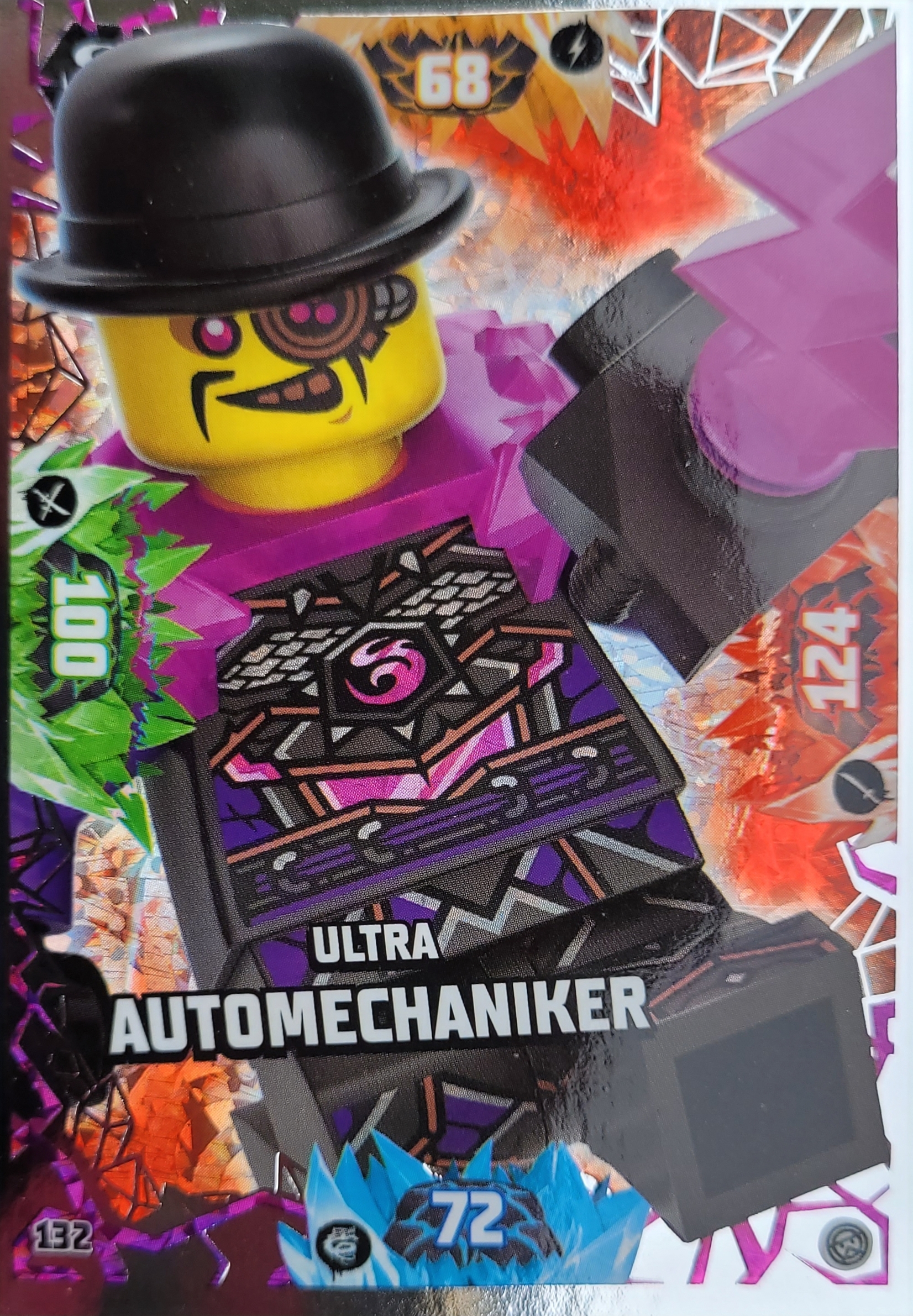 Lego Ninjago Trading Card -  Ultra Automechaniker - 132 - Serie 8