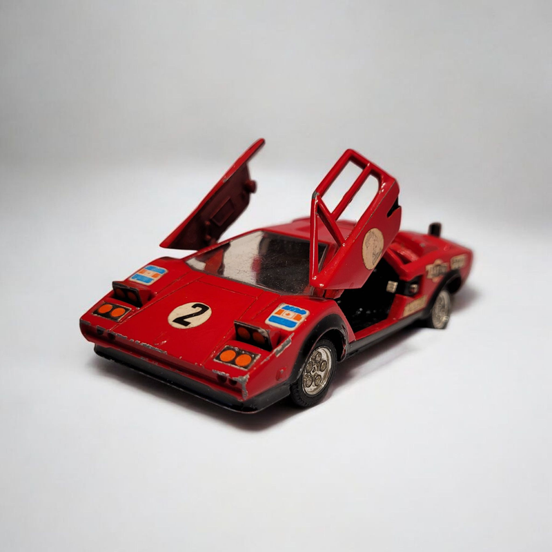 Marushin Lamborghini Countach rot 1 43 LP 500 S Druckguss Diecast Modellauto