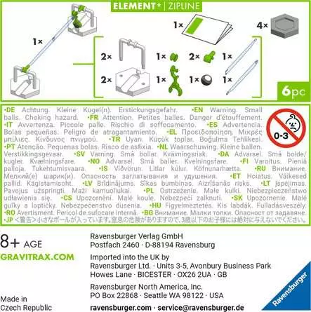 SEE11528 Ravensburger Gravitrax Element + Zipline 274727 1