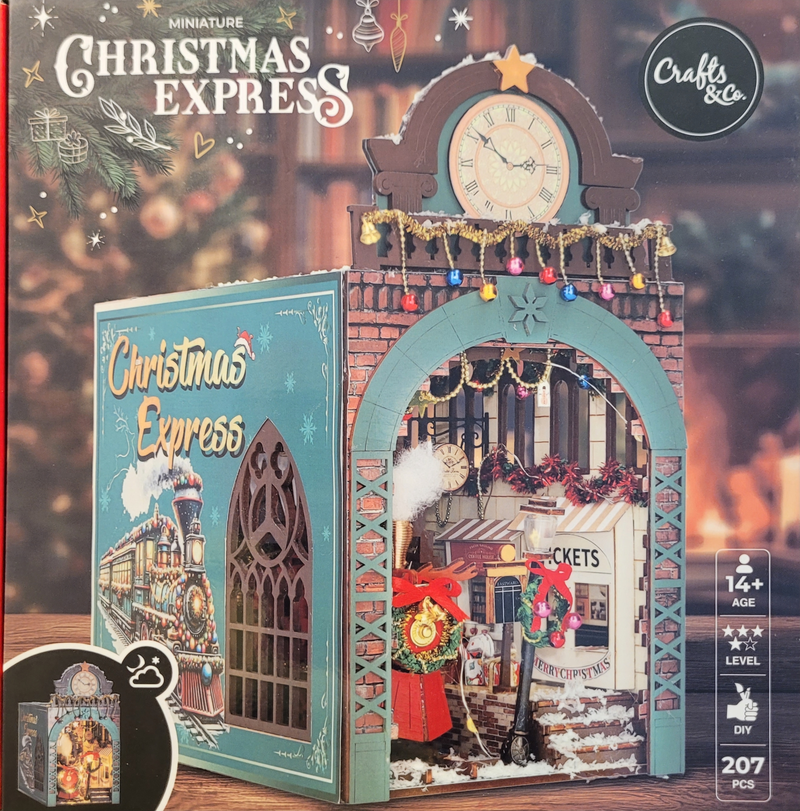 SEE11638 Diorama Booknock Weihnachtszug Christmas Express 1