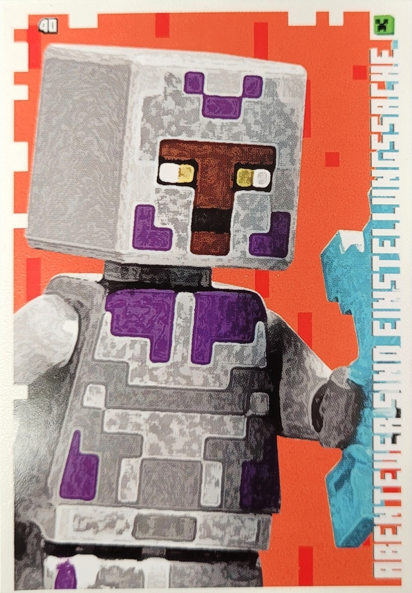 Lego Minecraft Trading Card - Abenteuer sind Einstellungssache - 040 - Serie 1