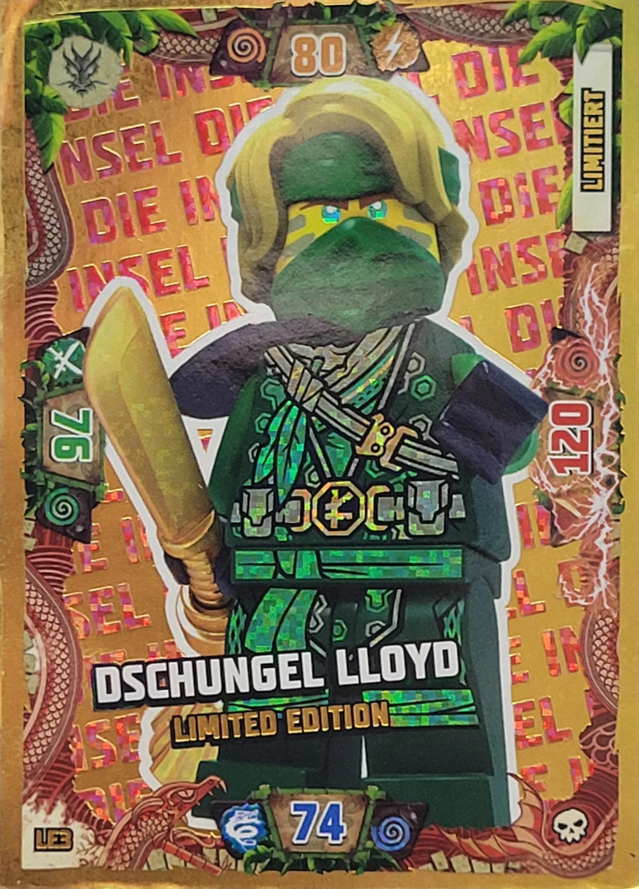 Lego Ninjago Trading Card Kartenspiel Dschungel Lloyd - LE3 - Serie 6 