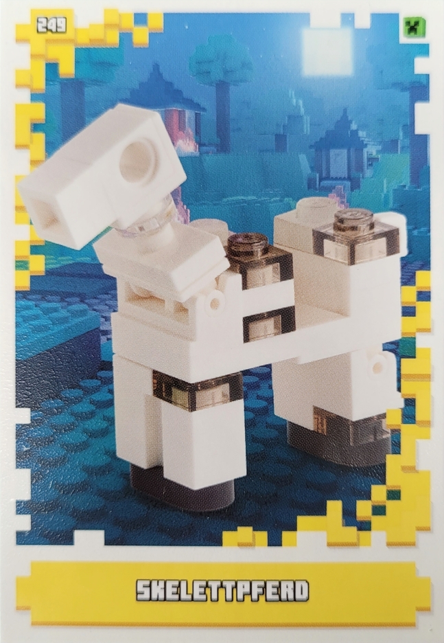 Lego Minecraft Trading Card - Sklettpferd  - 249 - Serie 1