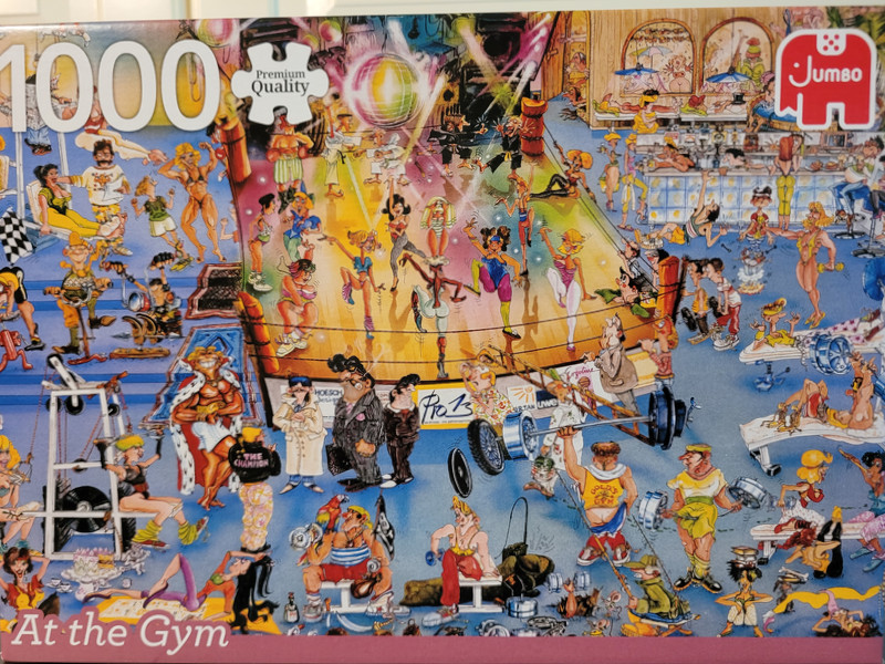 Puzzle 1000 Teile - At the Gym - Comic Puzzle