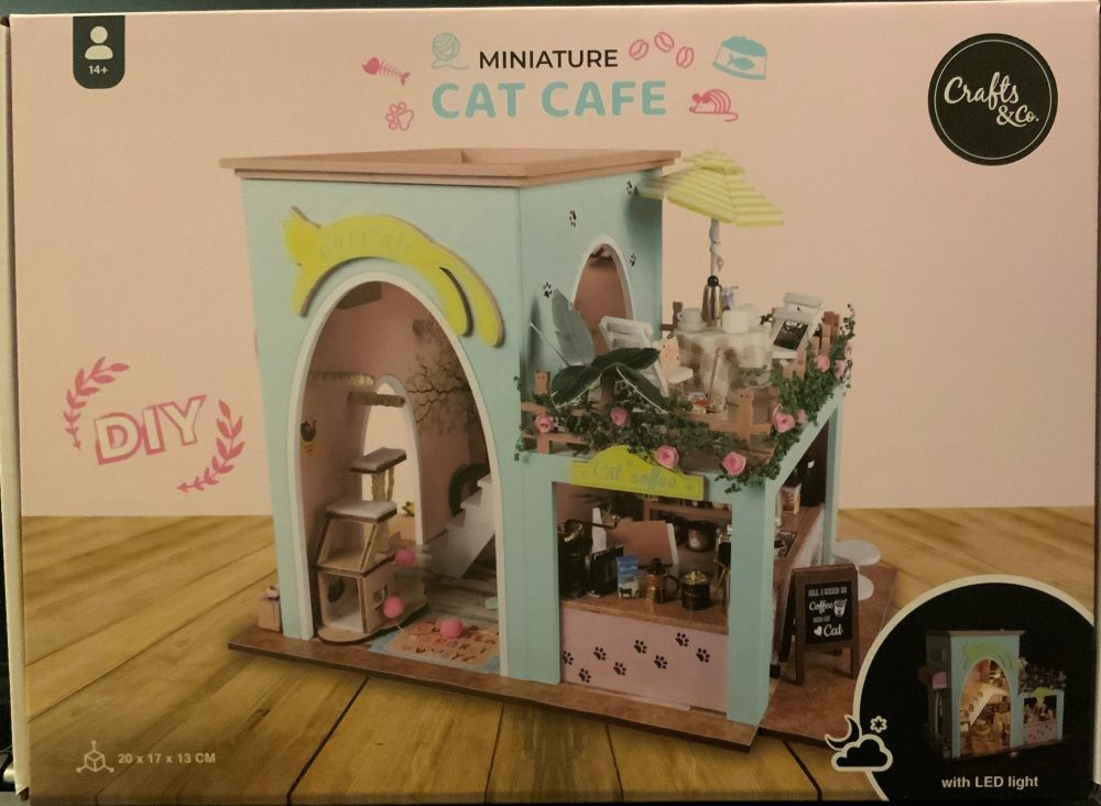 Katzen Kaffee Minature Diorama