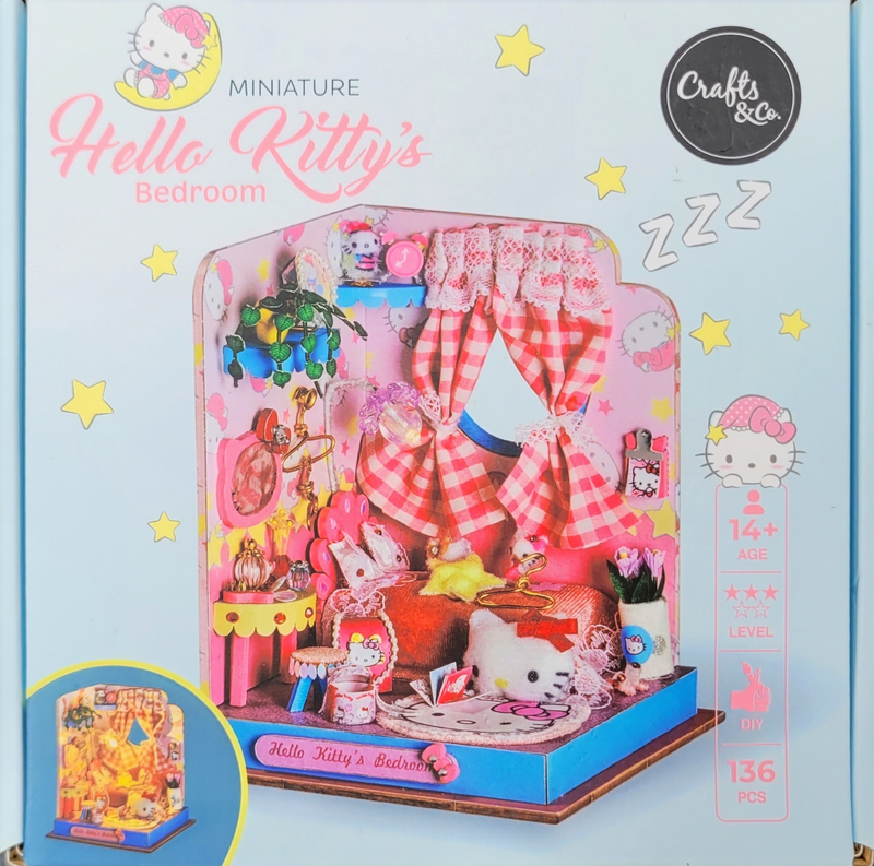SEE11853 Hello Kitty Schlafzimmer Miniatur Diorama 1