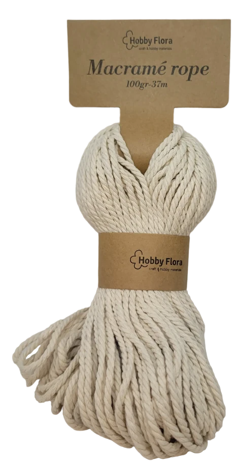 Macrame Seil 4 mm 100 gr 37 m DIY Garn Kordel