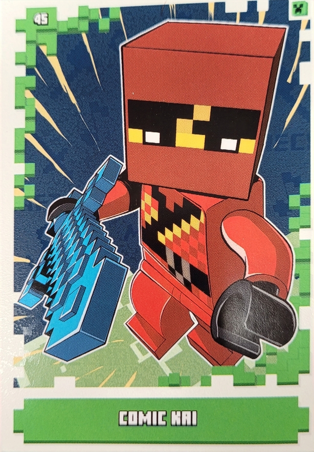 Lego Minecraft Trading Card - Comic Kai  - 045 - Serie 1