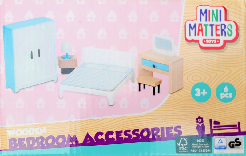 SEE11850 Puppenhaus Moebel von Mini Matters Schlafzimmer 1