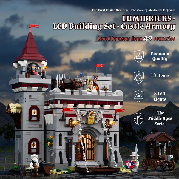 SEE11875 Lumibricks 12011 Waffenlager der Burg 01 Die Ritterburg aus Klemmbausteinen