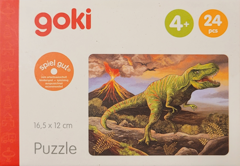 SEE11764 Goki Kinderpuzle 24 Teile Dinosaurier 1