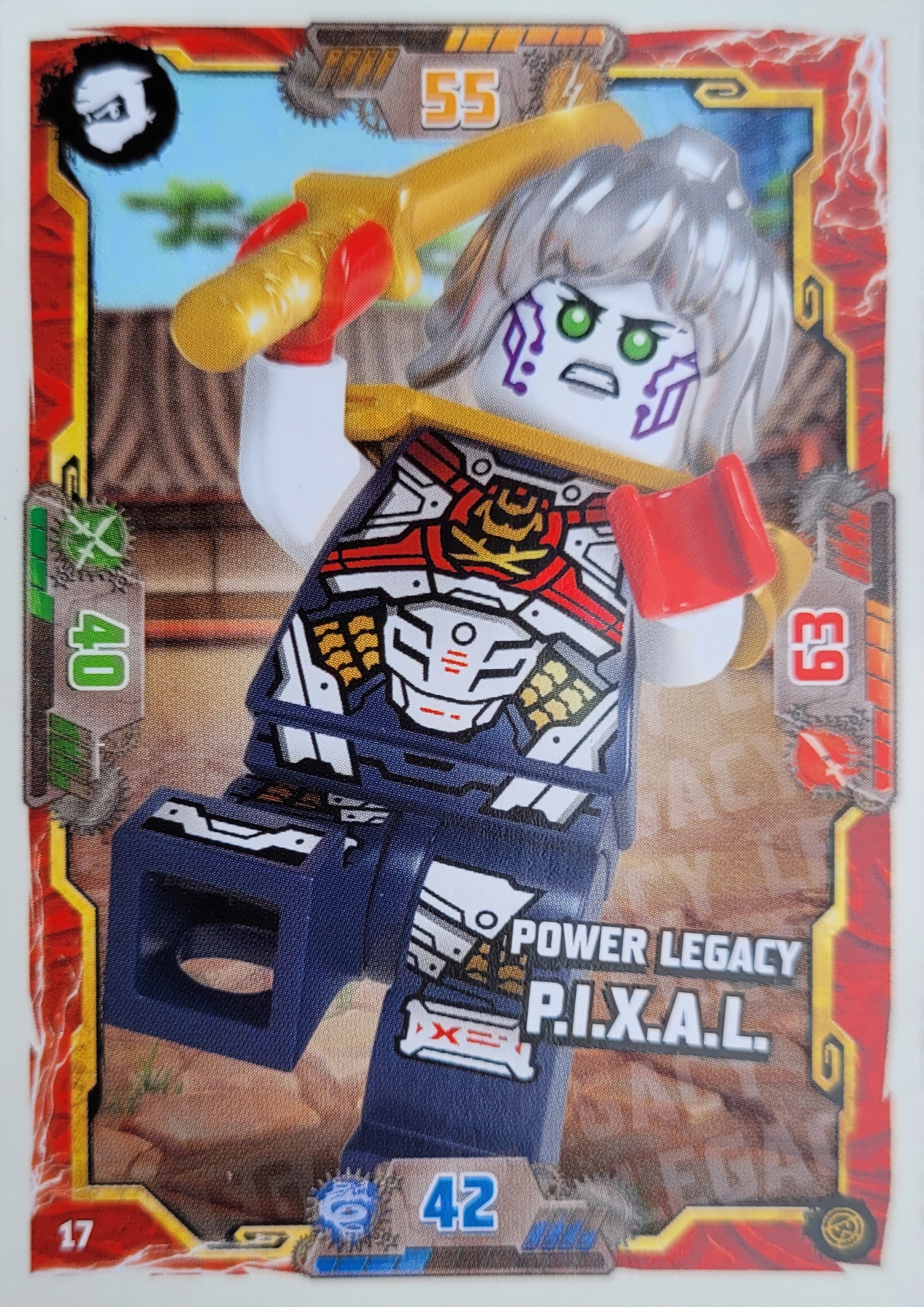 Lego Ninjago Trading Card -  Action Legacy P.I.X.A.L. - 008 - Serie 8