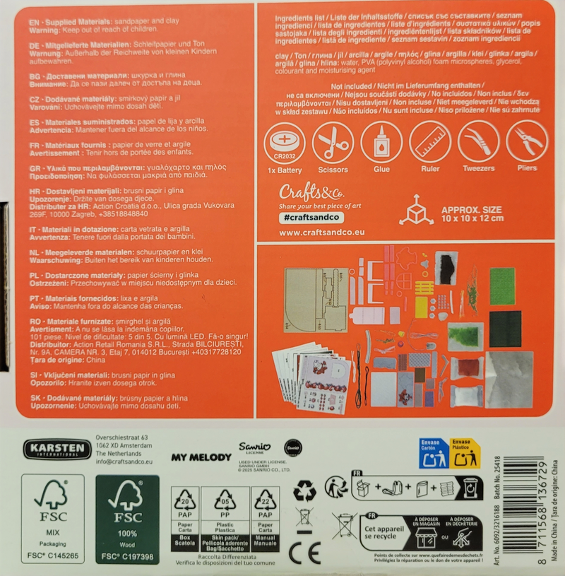 SEE11624 Diorama Miniature My Melodys Erdbeergarten - Straberry Garden 1
