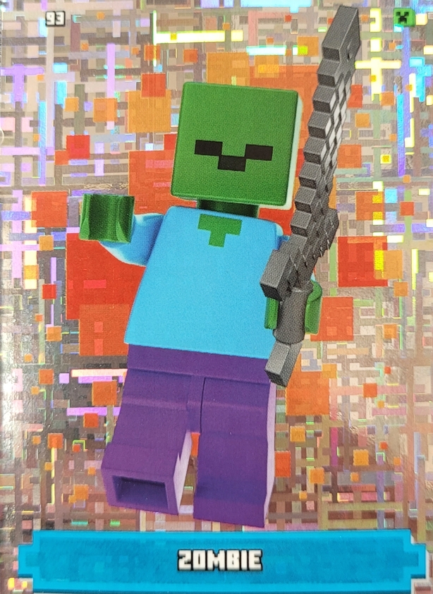 Lego Minecraft Trading Card - Zombie - 093 - Serie 1 