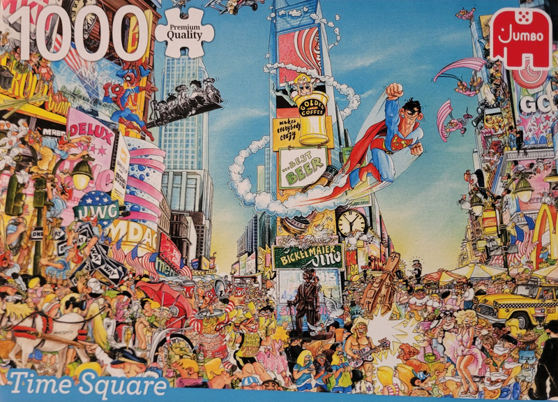 Puzzle 1000 Teile - Time Square - Comic Puzzle