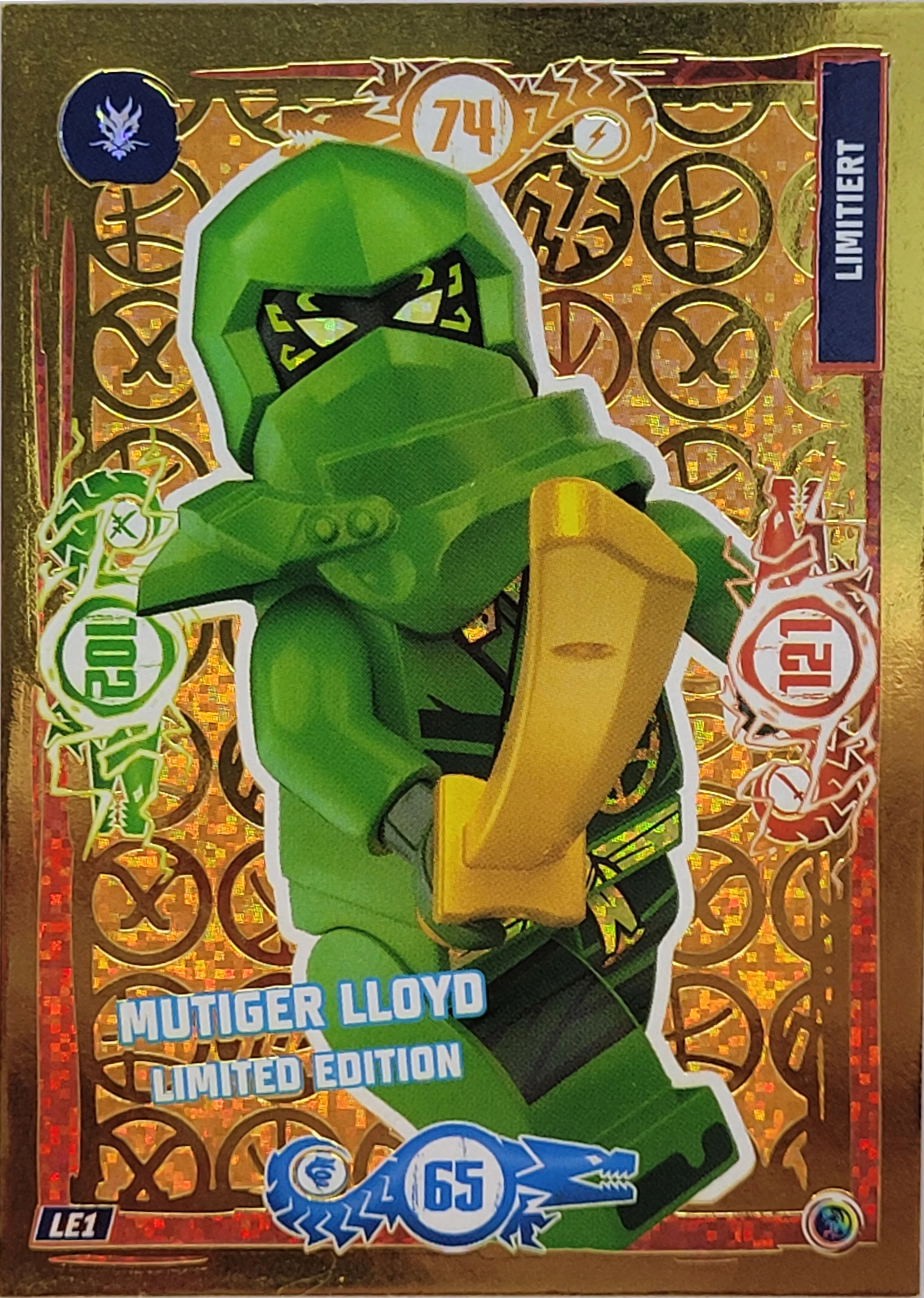 Lego Ninjago Trading Card Kartenspiel Mutiger Loyd - LE1 - Serie 9