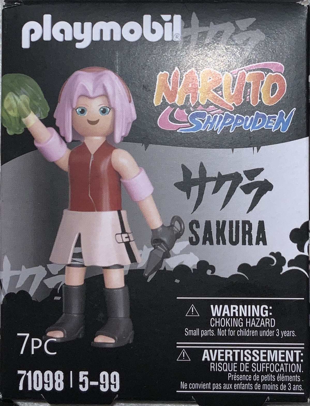 Die Playmobilfigur des Charakters Sakura aus dem Animime Naruto