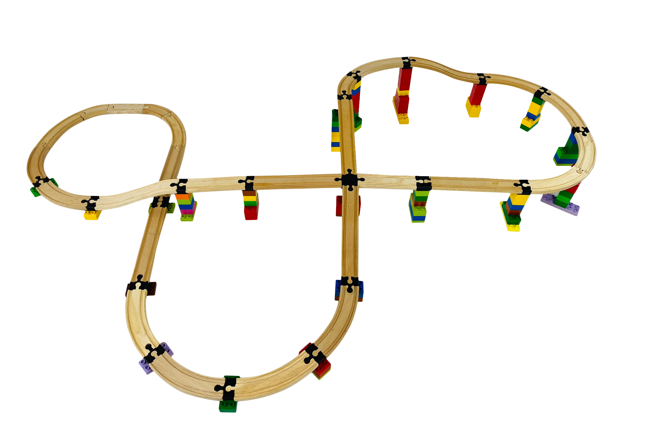 Track Connectors Builderset 22 Für die Holzeisenbahn