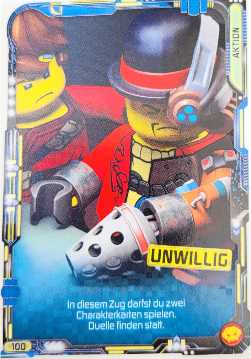 Lego Ninjago Trading Card -Unwillig- 100- Serie 5 Lego Ninjago Trading Card -Unwillig- 100- Serie 5