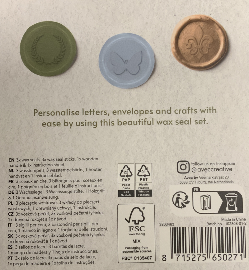 Wachs Siegel Kit Lilie