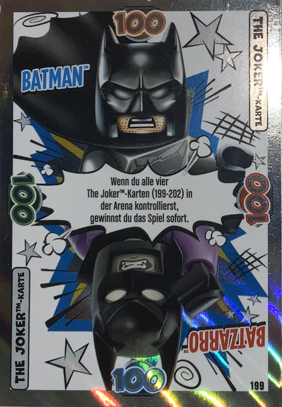 Lego Batman Trading Card Kartenspiel - Serie 1 -The Joker - 199 Lego Batman Trading Card Kartenspiel - Serie 1 -The Joker - 199