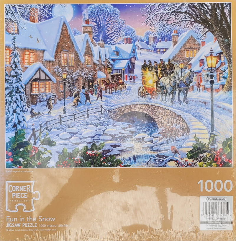 SEE11288_Corner Piece Fun in the Snow Spass im Schnee 1000 Teile Steve Crisp_2