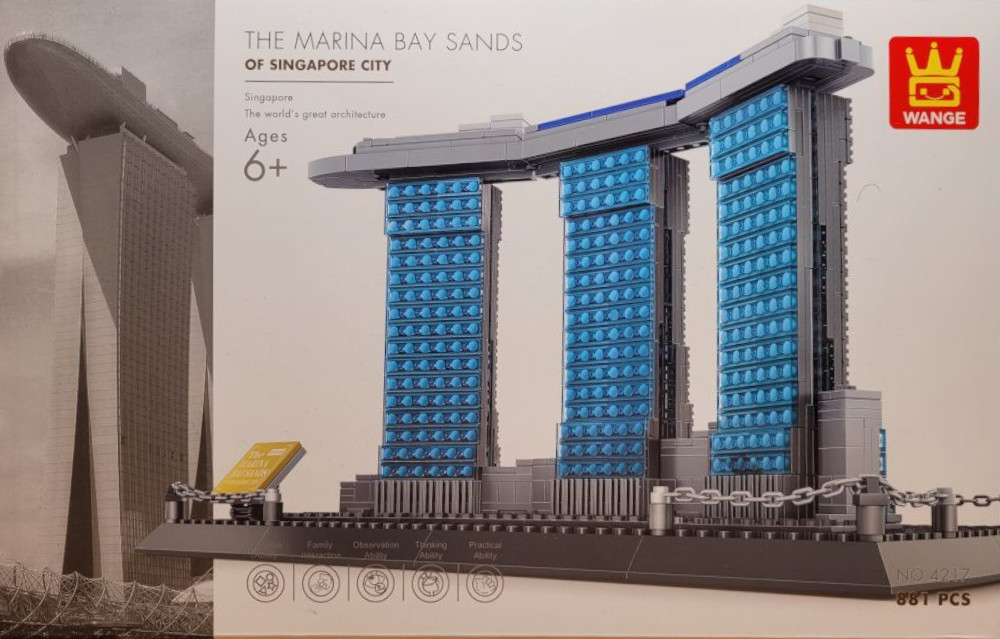 Architektur Set Marina Bay Sands Hotel Singapur