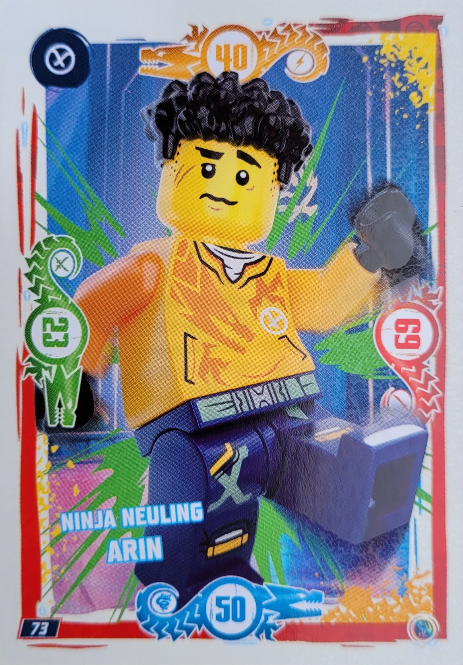 Lego Ninjago Trading Card -  Ninja Neuling Arin- 073 - Serie 9