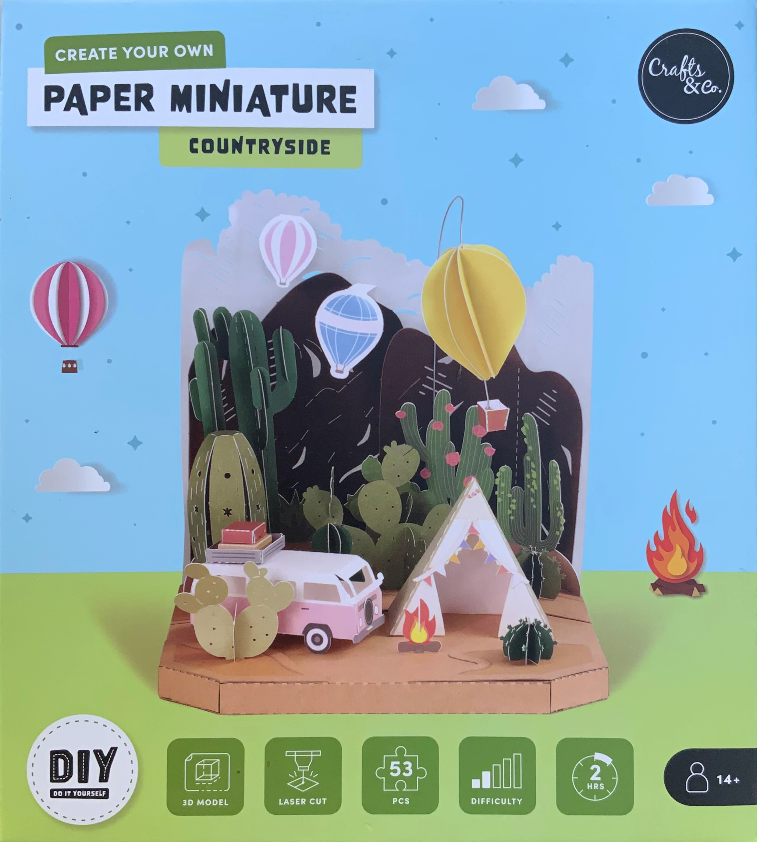 Papierlandschaft Diorama DIY  Draussen erleben