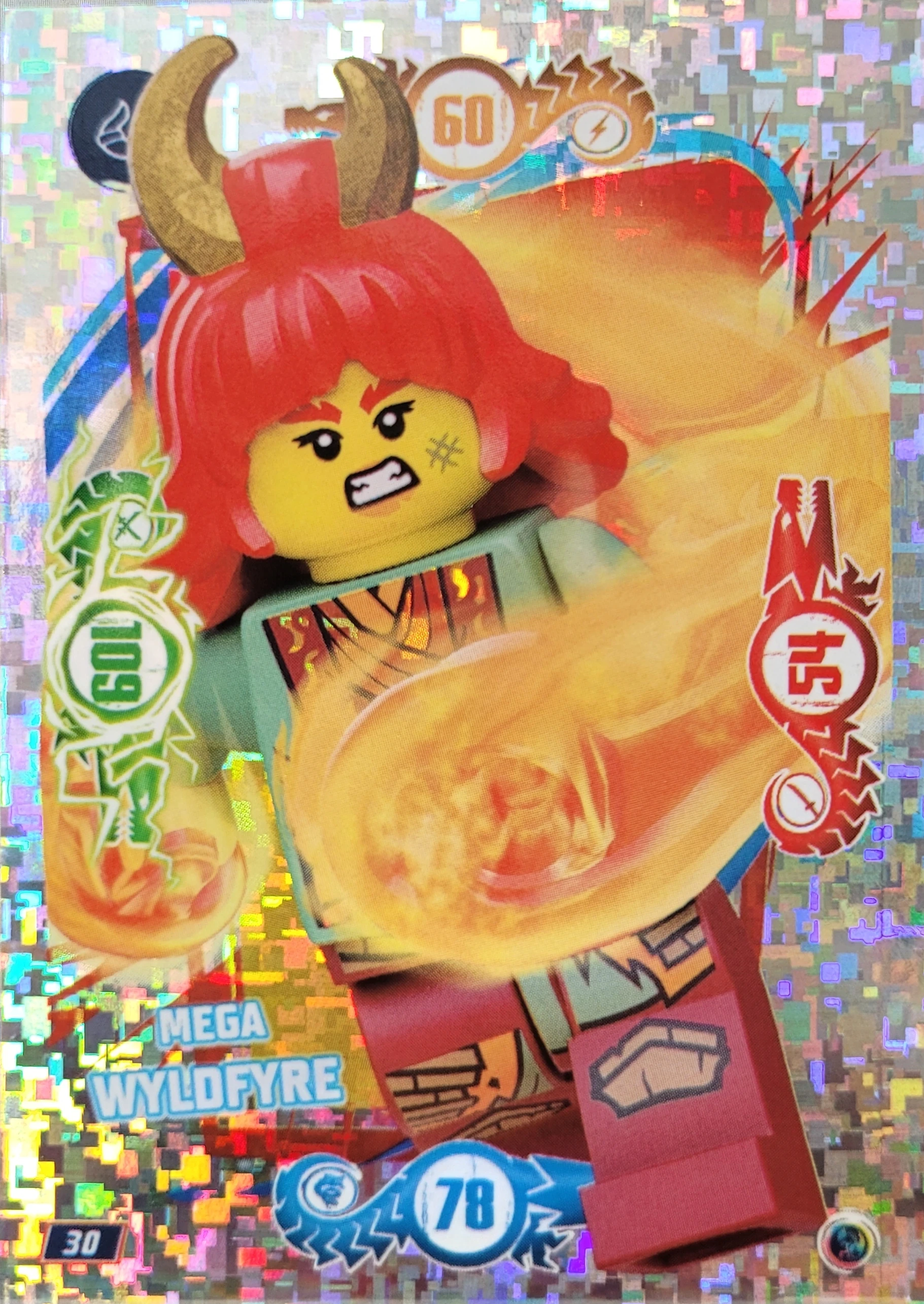 Lego Ninjago Trading Card Kartenspiel Mega Wyldfyre- 30 - Serie 9