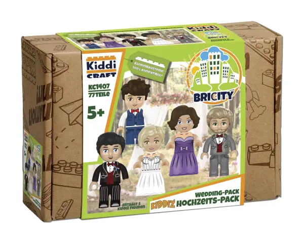 SEE11570 1 Kiddicraft KC1407 KIDDIZ Figuren-Pack_ Hochzeit