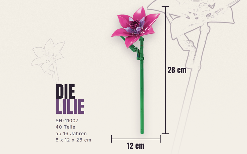 Stoneheap klemmbnaustien Blume Lilie