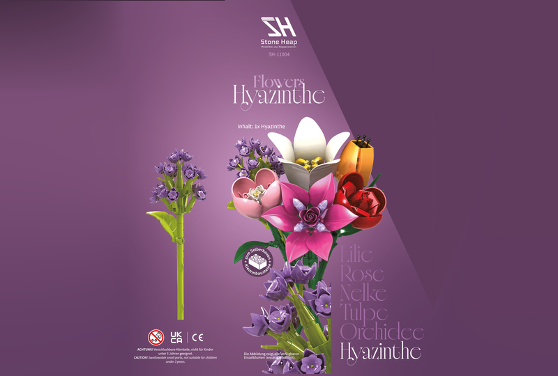 Stoneheap klemmbnaustien Blume Hyazinthe