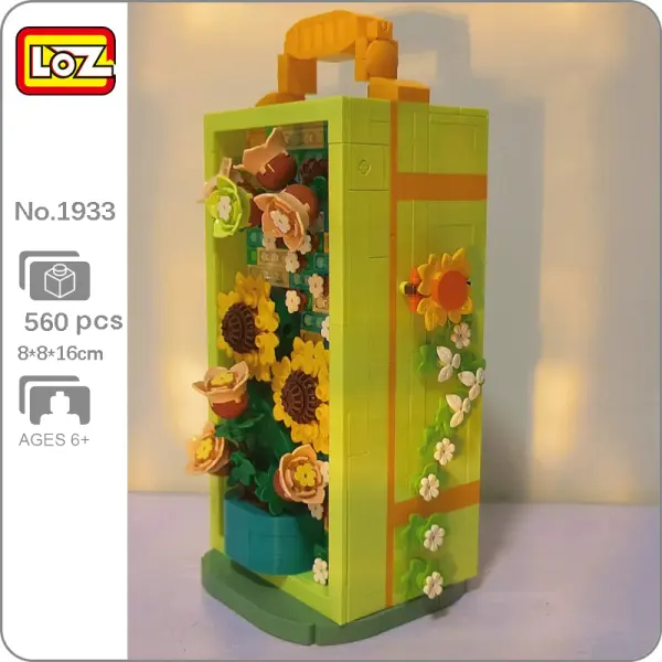 SEE11566 LOZ 1933 Schmuckkaestchen mit Sonnenblumen 1