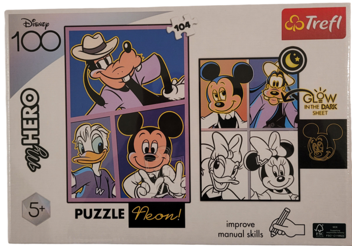 Puzzle Disney my Hero Mikey Goofy neon