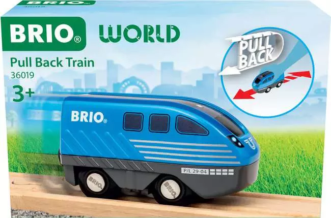 Brio Pull Back Train / Rückzug Lok Holzeisenbahn 36019