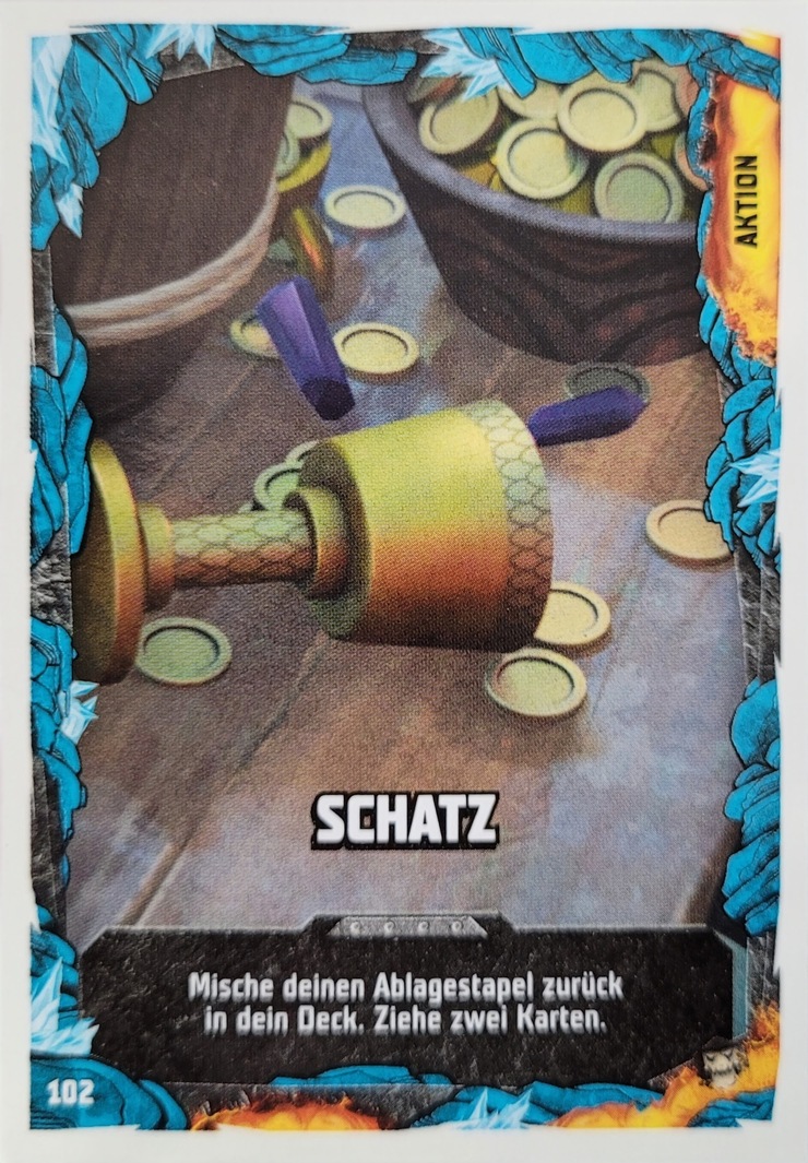 Lego Ninjago Trading Card Kartenspiel Schatz- 102 - Serie 6 